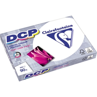 Clairefontaine Farblaserpapier DCP DIN A3 90g/m² elementar chlorfrei gebleicht hochweiß 500 Bl./Pack.