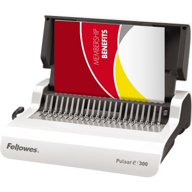Fellowes® Plastikbindegerät Pulsar-E 43,2 x 13 x 38,8 cm (B x H x T) DIN A4 38mm weiß/silber