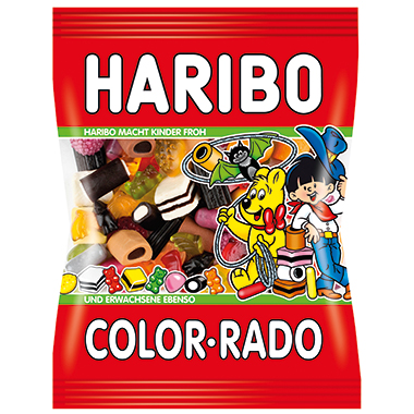HARIBO Fruchtgummi Color-Rado 100 g/Pack.