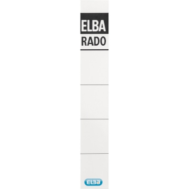 ELBA Einsteckrückenschild 100420961 extra kurz/schmal weiß 10 St./Pack.