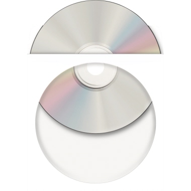 HERMA CD/DVD Hülle 12,4 x 12,4 cm (B x H) Papier weiß 1.000 St./Pack.