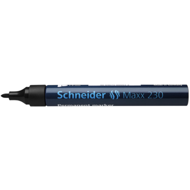 Schneider Permanentmarker Maxx 230 123001 Rundspitze 1-3mm schwarz