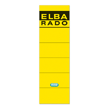 ELBA Ordneretikett 100420949 breit/kurz sk gelb 10 St./Pack.