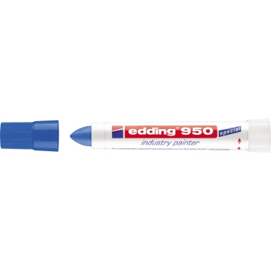 edding Industriemarker 950 4-950003 10mm Pastenspitze blau