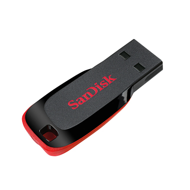 SanDisk USB-Stick Cruzer Blade™ USB 2.0 128Gbyte schwarz/rot