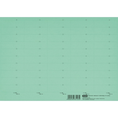 ELBA Beschriftungsschild 58 x 18 mm (B x H) 160g/m² Karton grün 500 St./Pack.