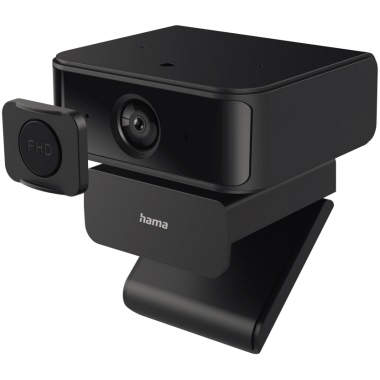 Hama Webcam C-650 Face Tracking 67 x 53 x 72 mm (B x H x T) USB-A 3.0 1,8m schwarz