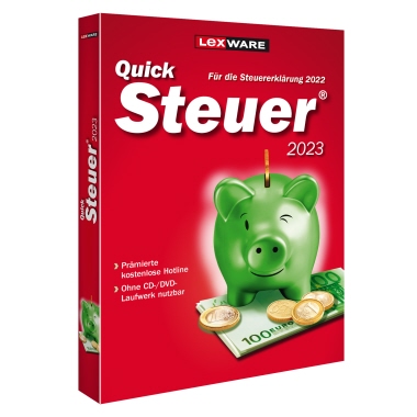 Lexware Steuersoftware QuickSteuer 2023 Kauflizenz Windows® universell 1 Lizenz 1y