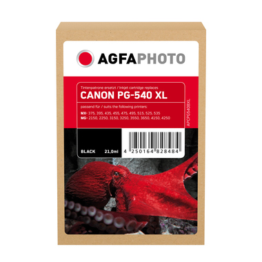 AgfaPhoto Tintenpatrone APCPG540BXL wie Canon PG540XL sw