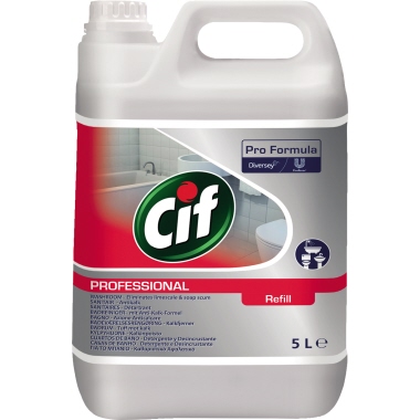 CIF Badreiniger Professional 2in1 nicht dermatologisch getestet nicht biologisch abbaubar pH-Wert: 3 Kanister Kunststoff 5l