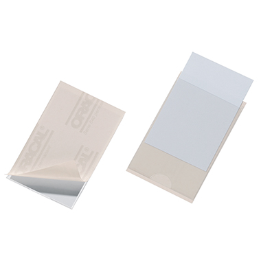 DURABLE Selbstklebetasche POCKETFIX® 9,3 x 6,2 cm (B x H) Kunststoff transparent 100 St./Pack.