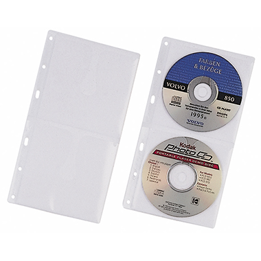 DURABLE CD/DVD Hülle COVER S 14 x 26 cm (B x H) Polypropylen transparent 5 St./Pack.