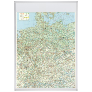 FRANKEN Straßenkartentafel 98 x 138 cm (B x H) Deutschland 1:800.000