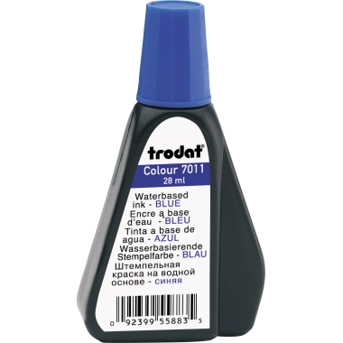 trodat® Stempelfarbe Colour 7011 Handstempelkissen blau 28ml