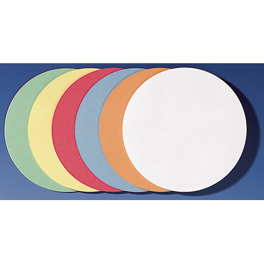 FRANKEN Moderationskarte 14cm 130g/m² Altpapier, 100 % recycelt farbig sortiert 300 St./Pack.