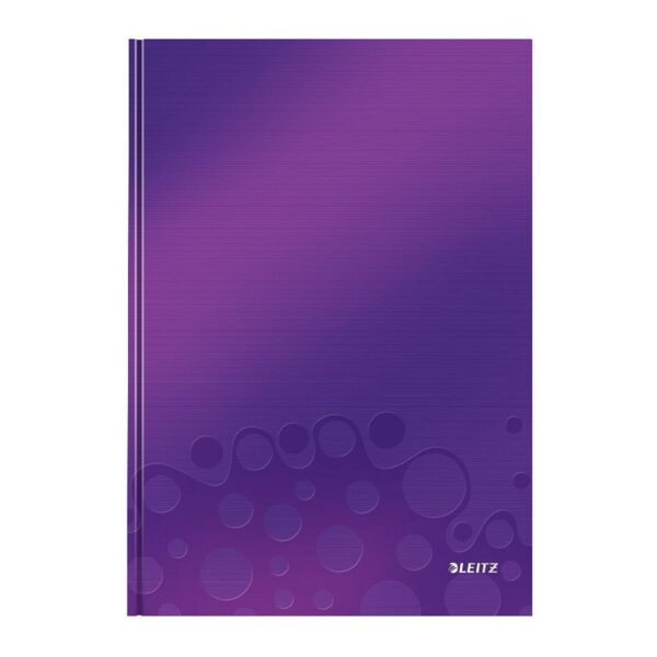 6x Leitz WOW Notizbuch A5 Liniert 80 Blatt Violett Hardcover 4627-10-62