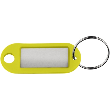 ALCO Schlüsselanhänger 52 x 21 x 3 mm (B x H x T) Kunststoff gelb 10 St./Pack.