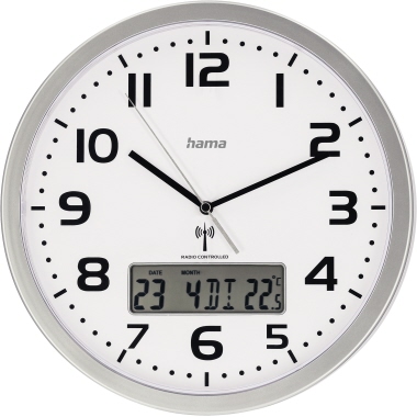 Hama Funkuhr Extra 30cm Kunststoff