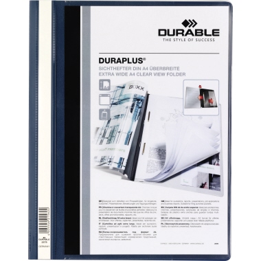 DURABLE Angebotshefter DURAPLUS® DIN A4, Überbreite PVC dunkelblau