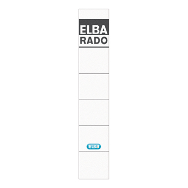 ELBA Ordneretikett 100551822 schmal/kurz sk weiß 10 St./Pack.