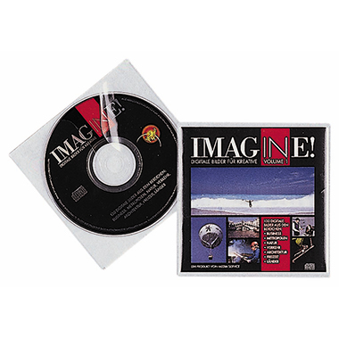 DURABLE CD/DVD Hülle 12,6 x 12,6 cm (B x H) Kunststfoff transparent 10 St./Pack.