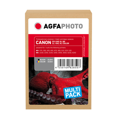 AgfaPhoto Tintenpatrone APCPG540 CL541XL wie Canon sw+c/m/y