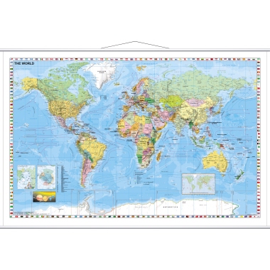 FRANKEN Landkartentafel 137 x 97 cm (B x H) Welt