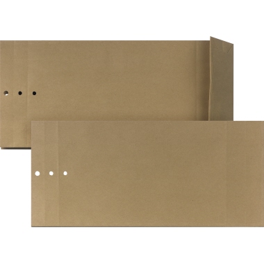 BONG Musterbeutel M50 140 x 305 x 50 mm (B x H x T) Lochung für Klammer Kraftpapier braun 250 St./Pack.