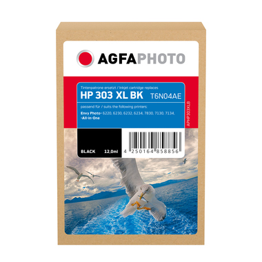 AgfaPhoto Tintenpatrone APHP303XLB wie HP T6N04AE 303XL sw