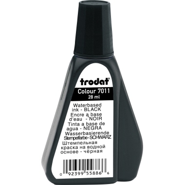trodat® Stempelfarbe Colour 7011 Handstempelkissen schwarz 28ml
