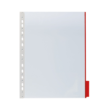 DURABLE Sichttafel FUNCTION DIN A4 Hart PVC Farbe des Reiters: rot 5 St./Pack.
