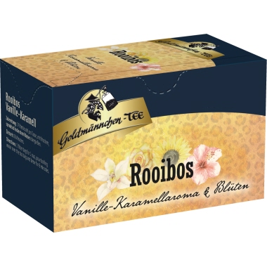 Goldmännchen Tee Rooibos Vanille-Karamell & Blüten 20 Btl./Pack.