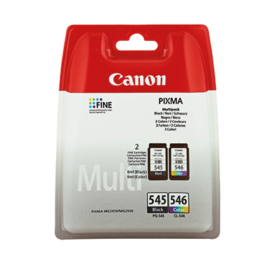 Canon Tintenpatrone 8287B005 PG545+CL546 sw/c/m/y 2 St./Pack.