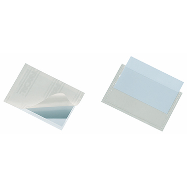 DURABLE Selbstklebetasche POCKETFIX® 9,4 x 6,1 cm (B x H) Weichfolie transparent 10 St./Pack.