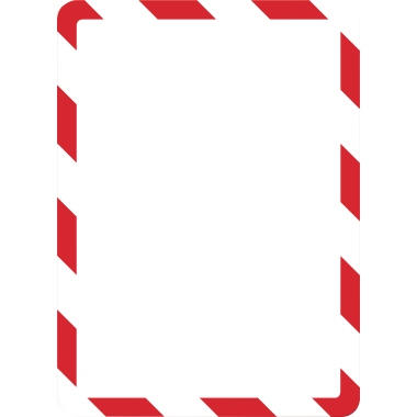 DJOIS Magnetrahmen Magneto Safety Line DIN A4 PVC rot/weiß 2 St./Pack.