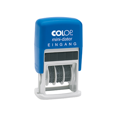 COLOP® Datumstempel mini-dater 160/L 25 x 12 mm (B x H) EINGANG 2 Druckzeile blau/rot