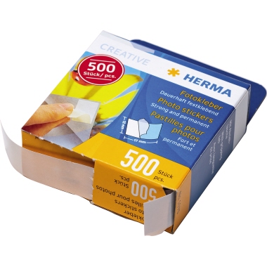 HERMA Fotokleber nicht alterungsbeständig ohne Lösungsmittel säurefrei Kartonspender 500 St./Pack.