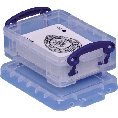 Really Useful Box Aufbewahrungsbox 12 x 4,5 x 8,5 cm (B x H x T) 0,2l Polypropylen transparent