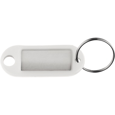 ALCO Schlüsselanhänger 52 x 21 x 3 mm (B x H x T) Kunststoff weiß 10 St./Pack.