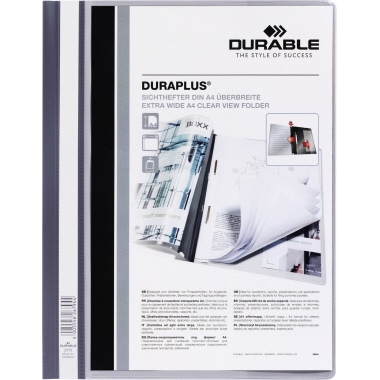 DURABLE Angebotshefter DURAPLUS® DIN A4, Überbreite PVC grau