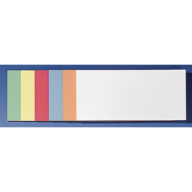 FRANKEN Moderationskarte 20,5 x 9,5 cm (B x H) 130g/m² Altpapier, 100 % recycelt farbig sortiert 300 St./Pack.