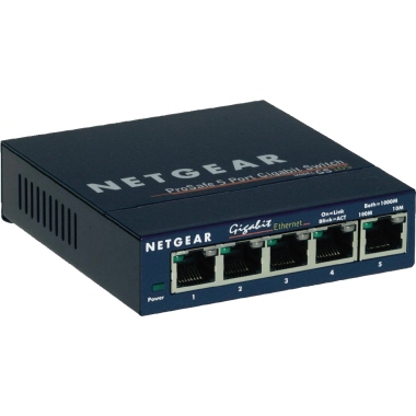 NETGEAR Netzwerk-Switch ProSAFE® GS105GE Windows®, Mac universell Netzbetrieb 1Gbit/s 5 RJ45-Ports