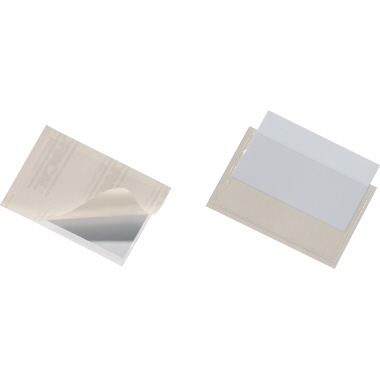 DURABLE Selbstklebetasche POCKETFIX® 9,4 x 6,1 cm (B x H) Kunststoff transparent 100 St./Pack.