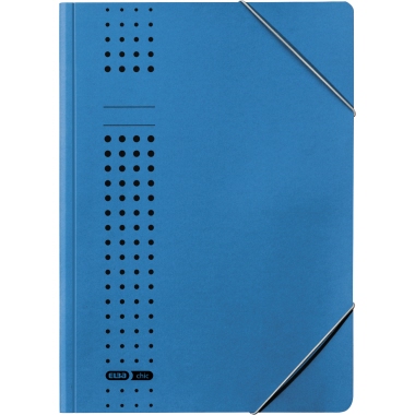ELBA Eckspanner chic 400010053 DIN A4 150Bl. Karton blau