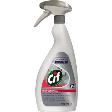 CIF Badreiniger Professional 2in1 nicht dermatologisch getestet nicht biologisch abbaubar pH-Wert: 3 Sprühflasche Kunststoff 0,75l