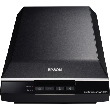 Epson Flachbettscanner PERFECTION V600 PHOTO DIN A4 6.400 x 9.600 dpi inkl. USB-Kabel, Netzteil, Garantiedokument