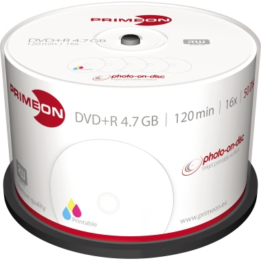 PRIMEON DVD+R 4,7Gbyte 16x 50 St./Pack.