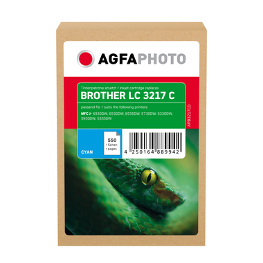 AgfaPhoto Tintenpatrone APB3217CD wie Brother LC-3217C c