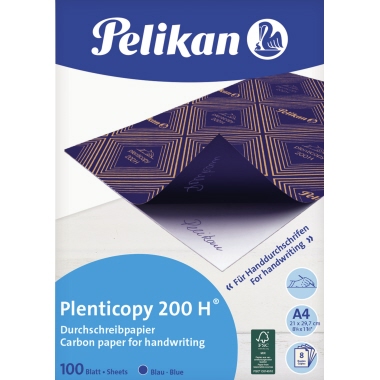 Pelikan Handdurchschreibepapier plenticopy 200 H DIN A4 blau 100 Bl./Pack.