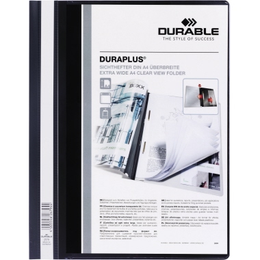 DURABLE Angebotshefter DURAPLUS® DIN A4, Überbreite PVC schwarz